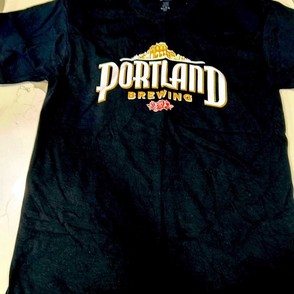 Portland brewing pre-shrunk cotton T new without tags